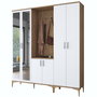Hanah Home Soporte para el pasillo EA154 - 4498 Nogal y blanco
